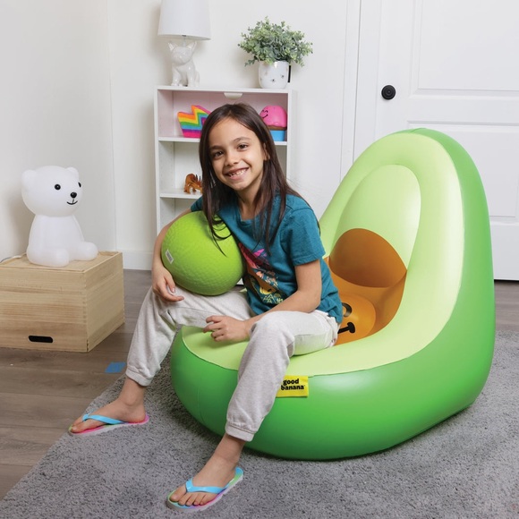New~ Good Banana Avocado Comfy Chairs Inflatable Seating For Kids - Picture 2 of 9